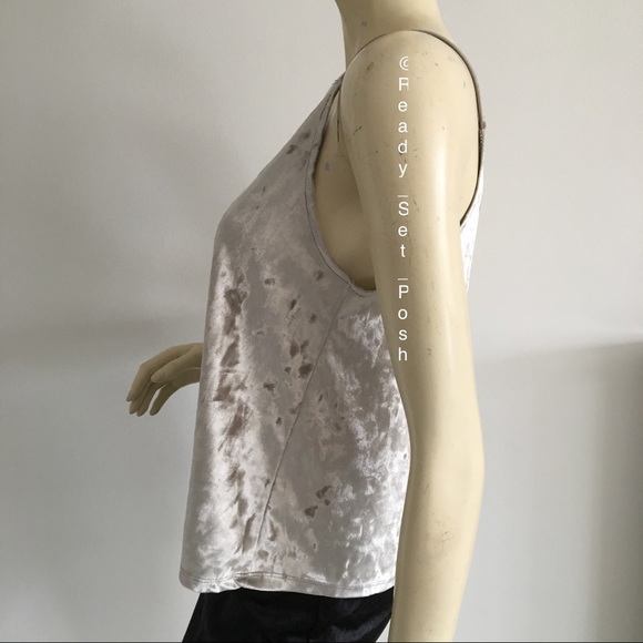 {new} Double Zero crushed velvet strappy camisole - Picture 3 of 6
